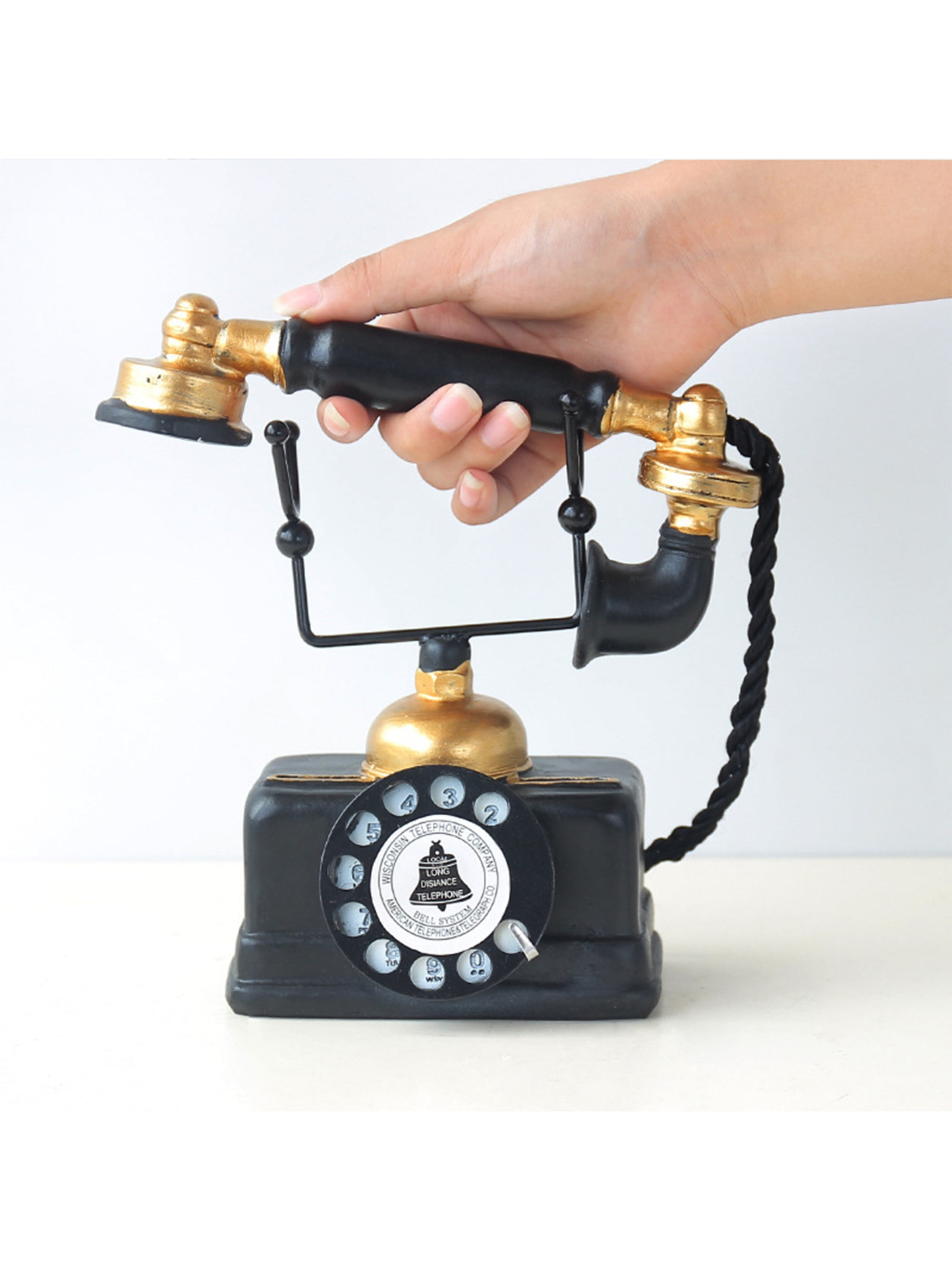 Vintage Harz Telefonmodell: Ein zeitloses Schreibtischornament für die Wohnkultur