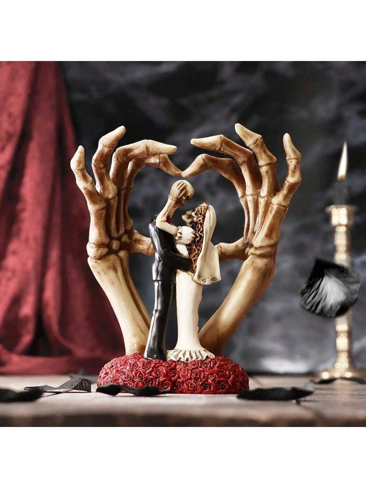 Spooky Skeleton Love: Halloween Heimdekor Requisite - Tischornamente