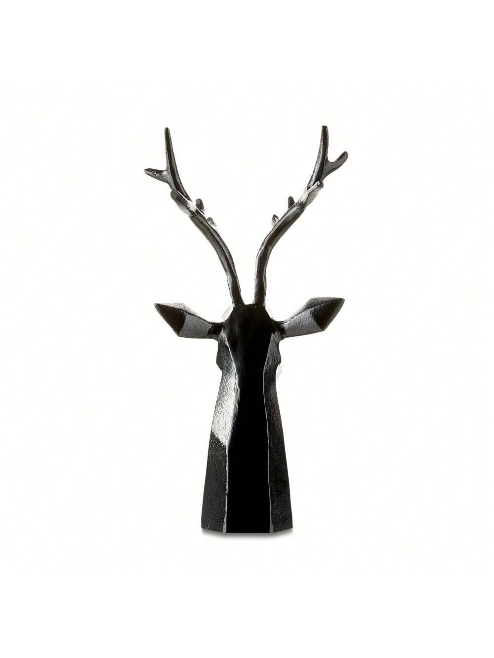 Elegante schwarze Aluminium-Rentier-Tischdekoration - 14,5 Zoll<br>