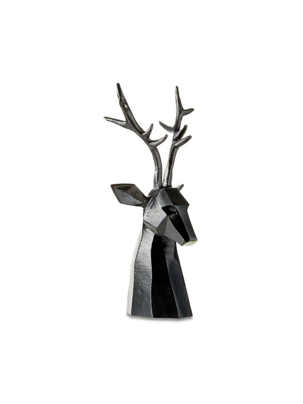 Elegante schwarze Aluminium-Rentier-Tischdekoration - 14,5 Zoll<br>
