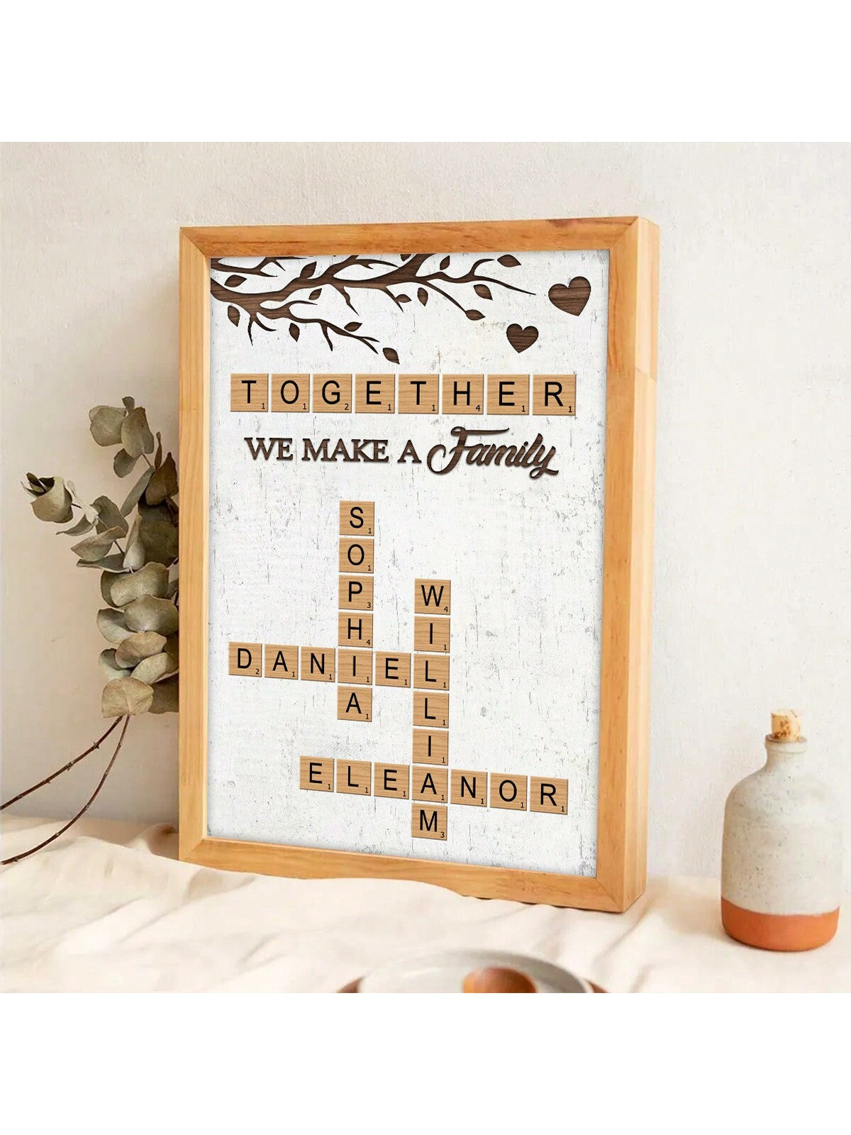 Personalisierte Kreuzworträtsel-Leinwandkunst - Einzigartige individuelle Geschenke für Geburtstage und Abschlüsse