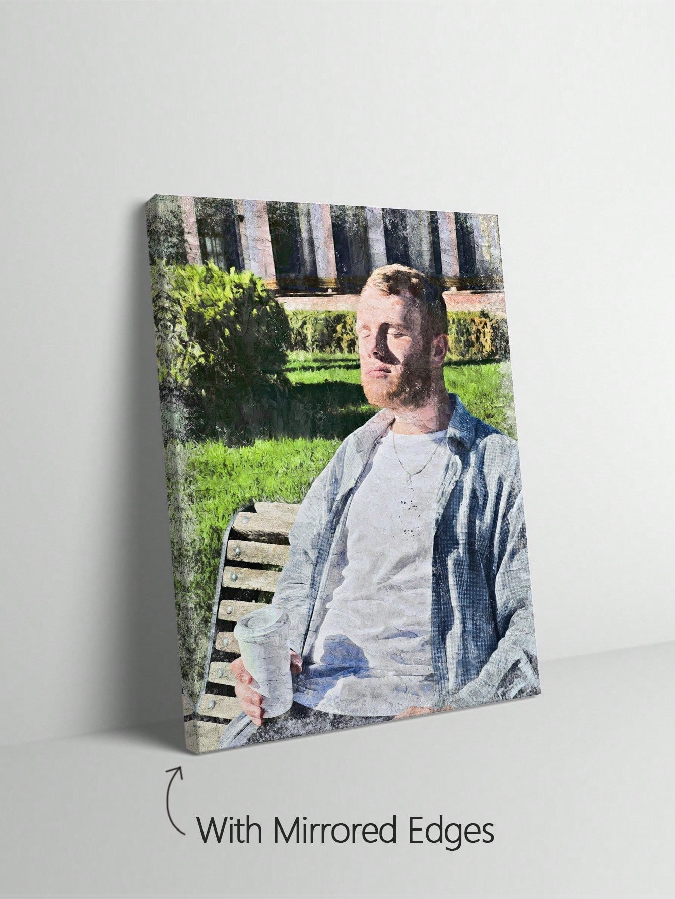 Personalisierte gerahmte Ölgemälde aus Foto - Einzigartiges handgemachtes Porträt auf Leinwand für den Muttertag, Geburtstage und Abschlüsse