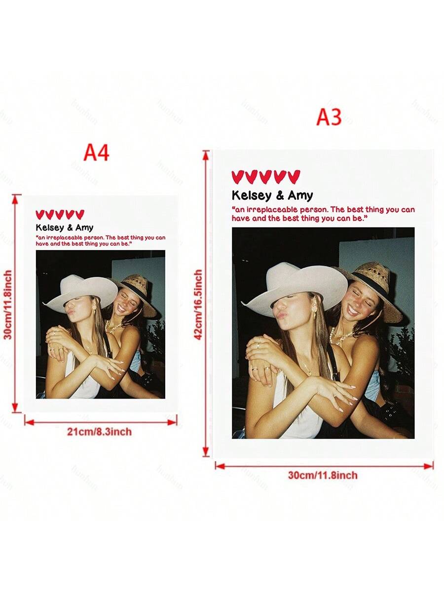 Personalisierter Soul Sister Foto-Druck - Einzigartiges Freundschaftsgeschenk für besondere Anlässe