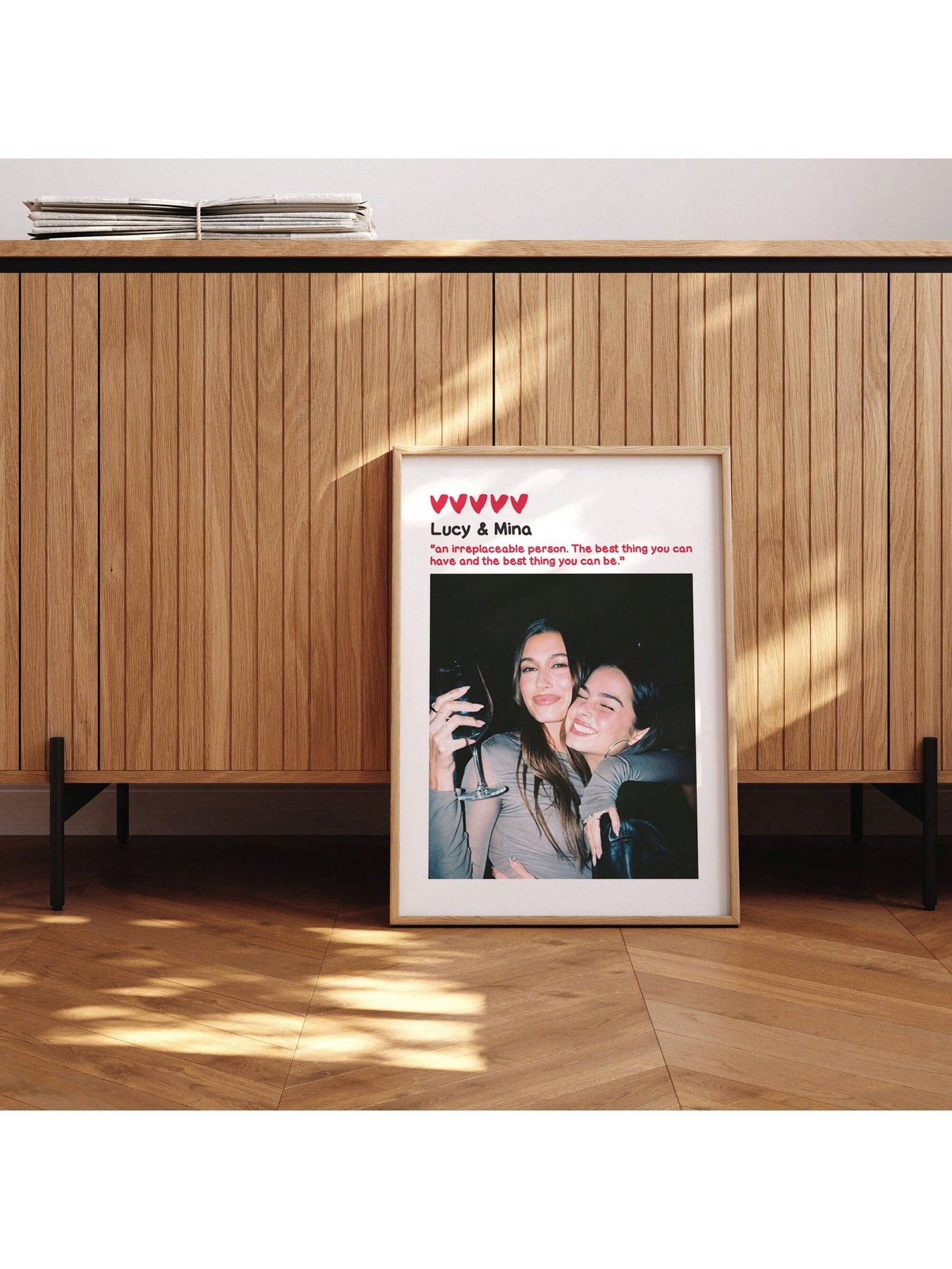 Personalisierter Soul Sister Foto-Druck - Einzigartiges Freundschaftsgeschenk für besondere Anlässe