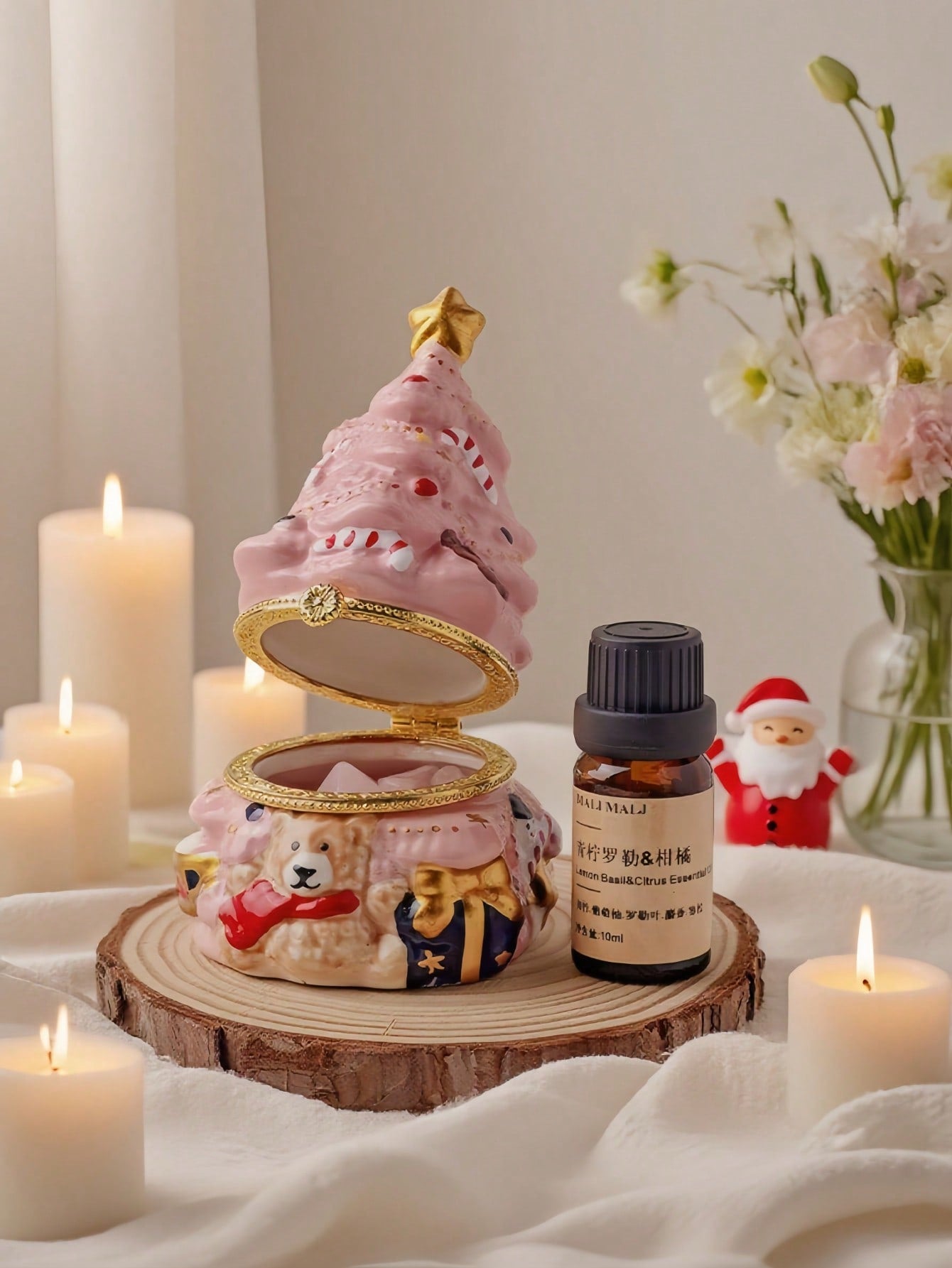 Keramischer Bären-Wunschbaum-Anhänger - Perfektes Geschenk für Kinder und Wohnkultur zu den Feiertagen