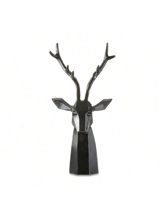 Elegante schwarze Aluminium-Rentier-Tischdekoration - 14,5 Zoll<br>