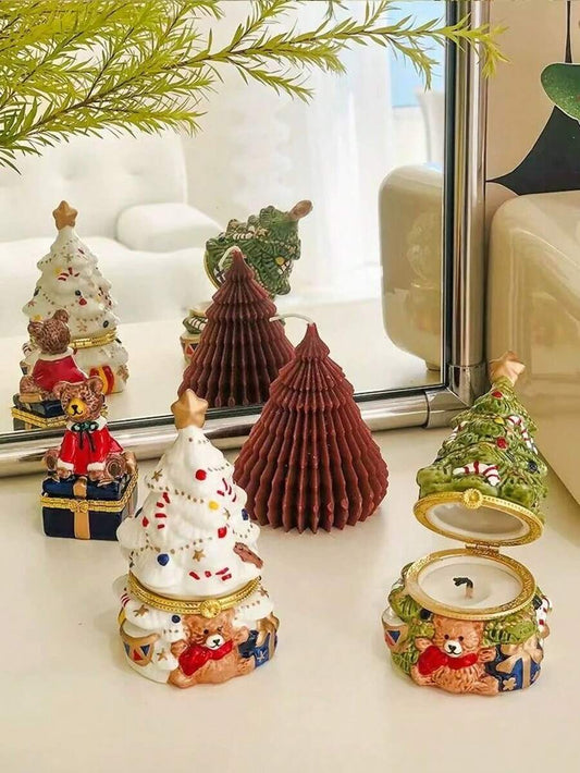 Festlicher Weihnachtsbaum Kerzenhalter - Schaffen Sie eine gemütliche Atmosphäre für Feiertagsdekoration und Geschenke