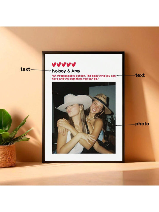 Personalisierter Soul Sister Foto-Druck - Einzigartiges Freundschaftsgeschenk für besondere Anlässe