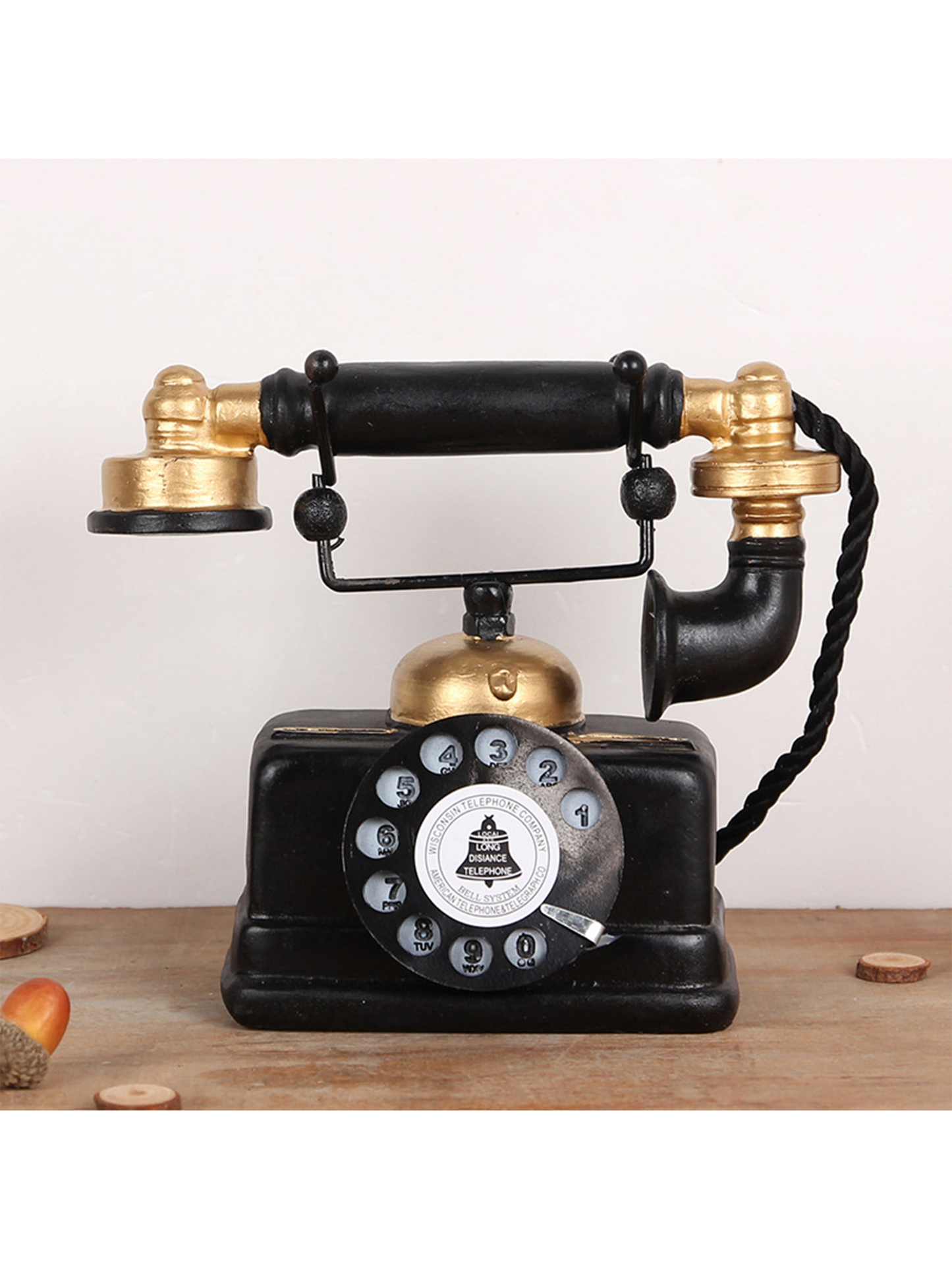 Vintage Harz Telefonmodell: Ein zeitloses Schreibtischornament für die Wohnkultur